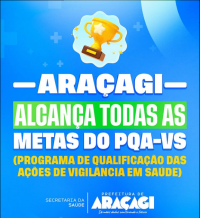 ARAÇAGI SE DESTACA NO ALCANCE DE TODAS AS METAS DOS INDICADORES DA PQA_VS